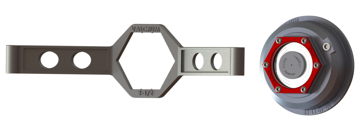 Valcrum Universal Wrench for Aluminum Trailer Oil Hub Caps 